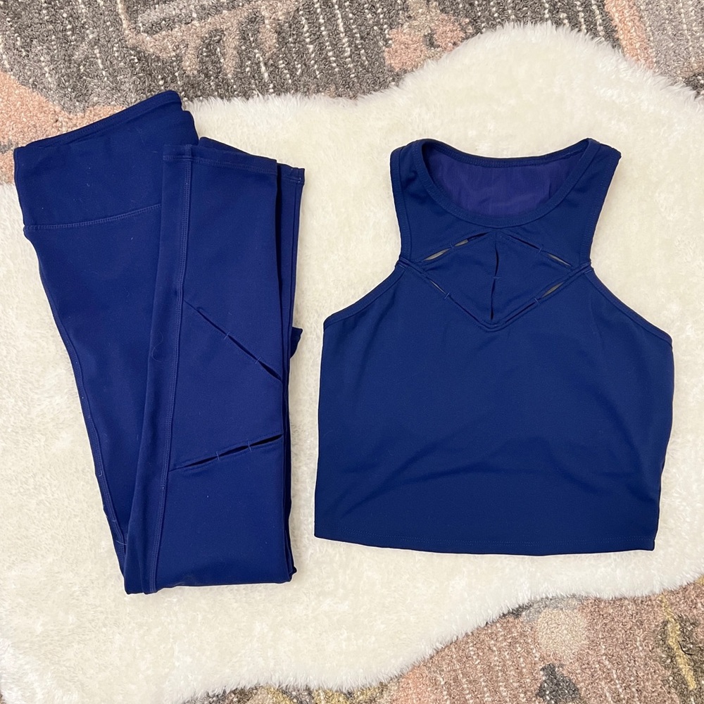 Fabletics Matching Royal Blue Set - image 1